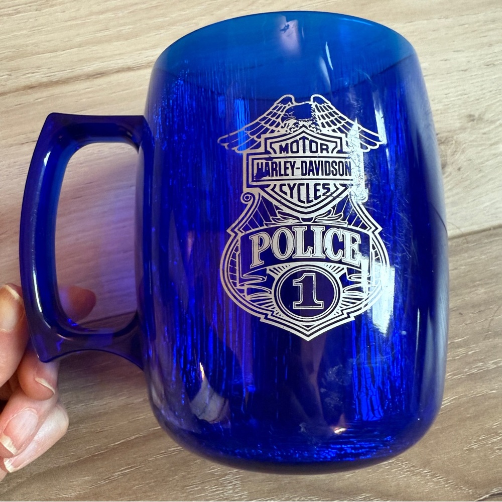 Harley-Davidson Blue Police Badge Mug